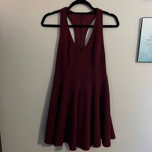 Lulu’s medium burgundy mini dress